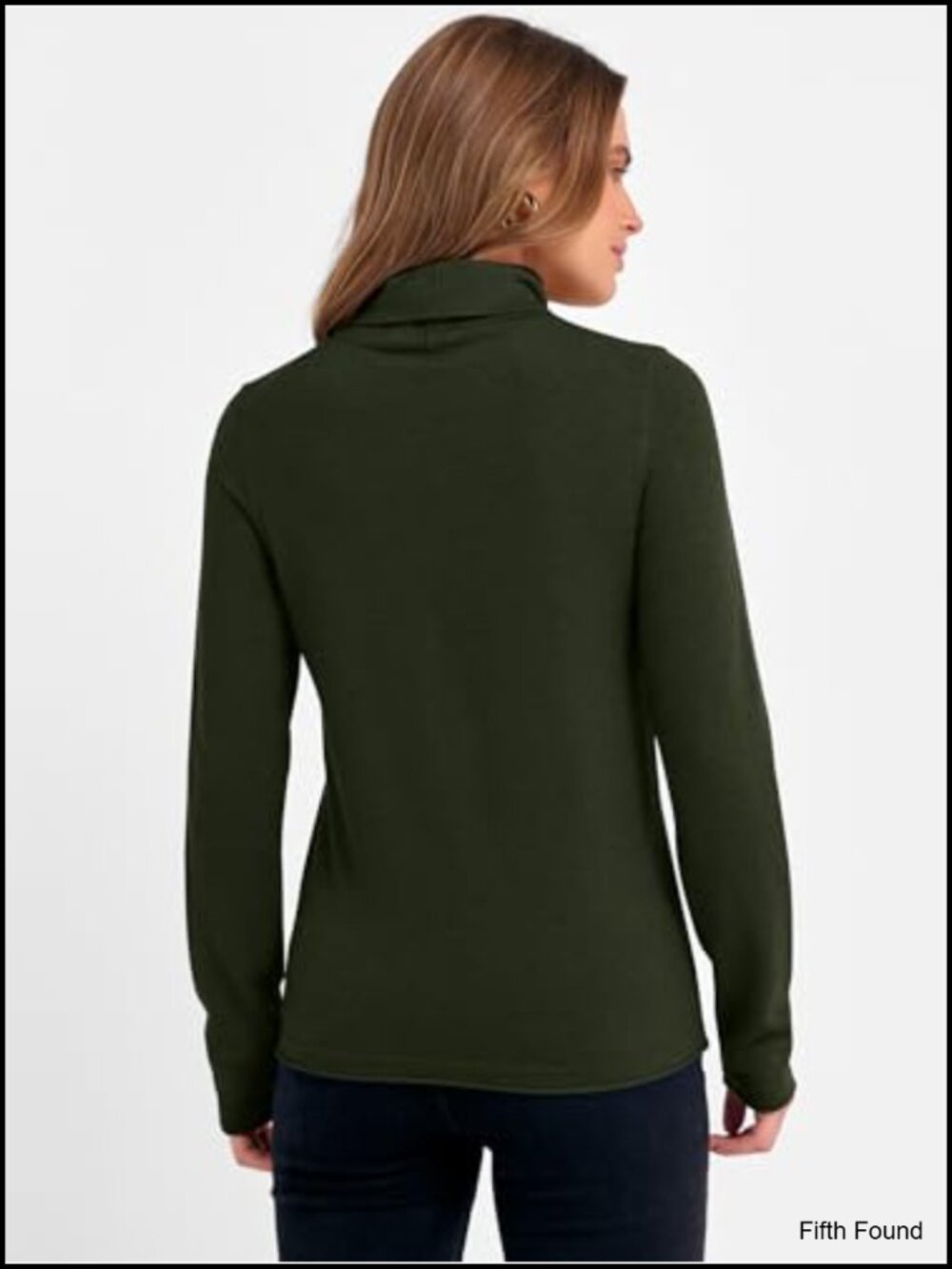 Women's Wool Blend Turtleneck Sweater Long Sleeve Pullover Knit Top - Picture 5 of 6